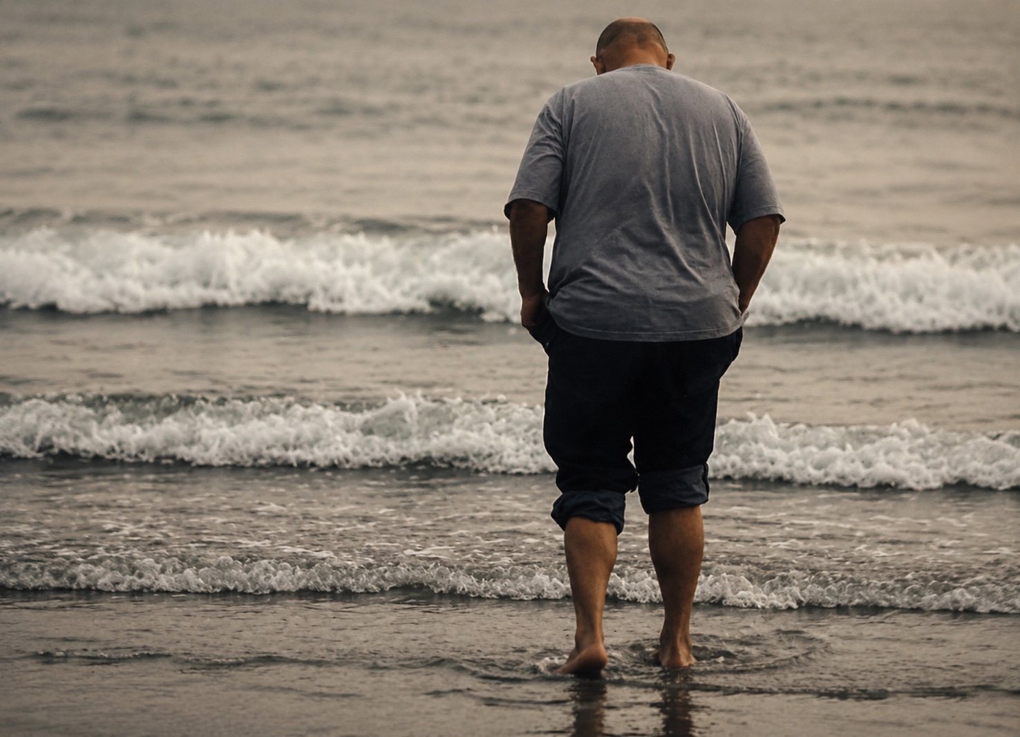 Jim standing at the ocean